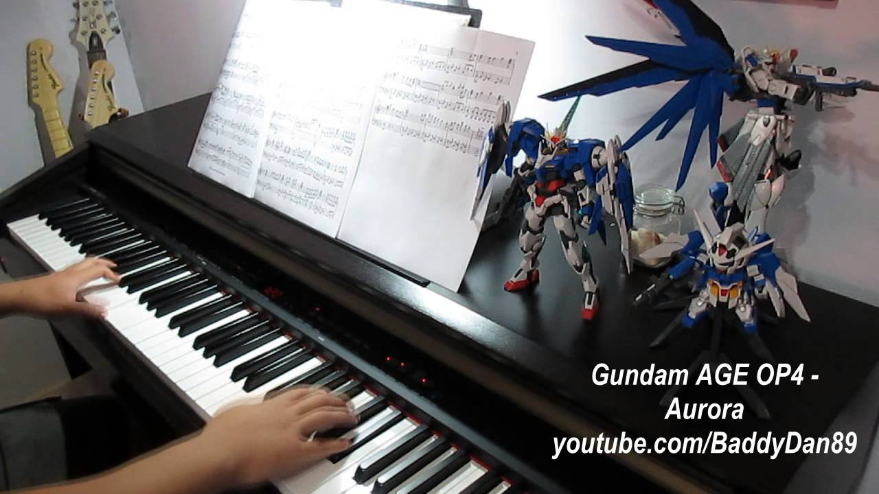 Gundam Age Op4 Aurora Piano Transcription Youtube