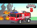 Wheelcity - The Fire Truck RED Ambulance LILA helping car friends. New Kids Video - Episode #5