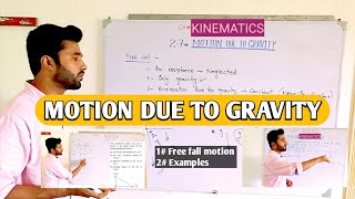 MOTION DUE TO GRAVITY || free fall motion || || CH#02 KINEMATICS || Examples, #adeelyousafzai |jee|