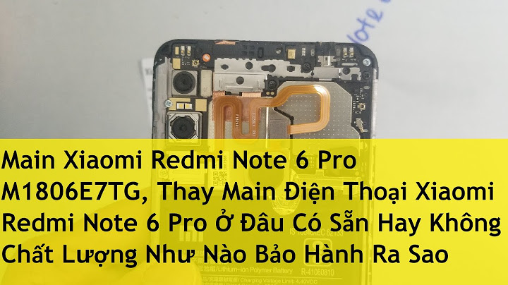 Thay màn hình xiaomi note 6 pro bao nhiêu tiền