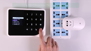 How to learn Smart Socket to Golden Security GSM WIFI alarm system GS-S5