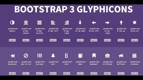 Bootstrap Components part-1 glyphicons