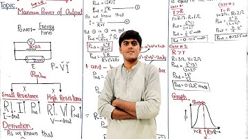 Maximum Power Output class 12 Physics||12 Class Physics||Punjab,KPK, Federal,Balochistan||Hindi/Urdu