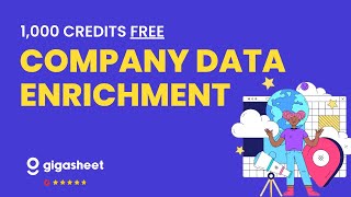 Enrich Company Data with Gigasheet - Get 1,000 Credits Free