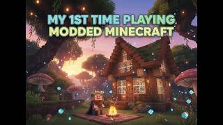 MY 1ST TIME PLAYING MODED MINECRAFT relaxing gameplay screenshot 5