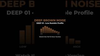 Deep Brown Noise — Blocking heavy background noise | Black Screen | Short Version #Shorts [Deep 01]