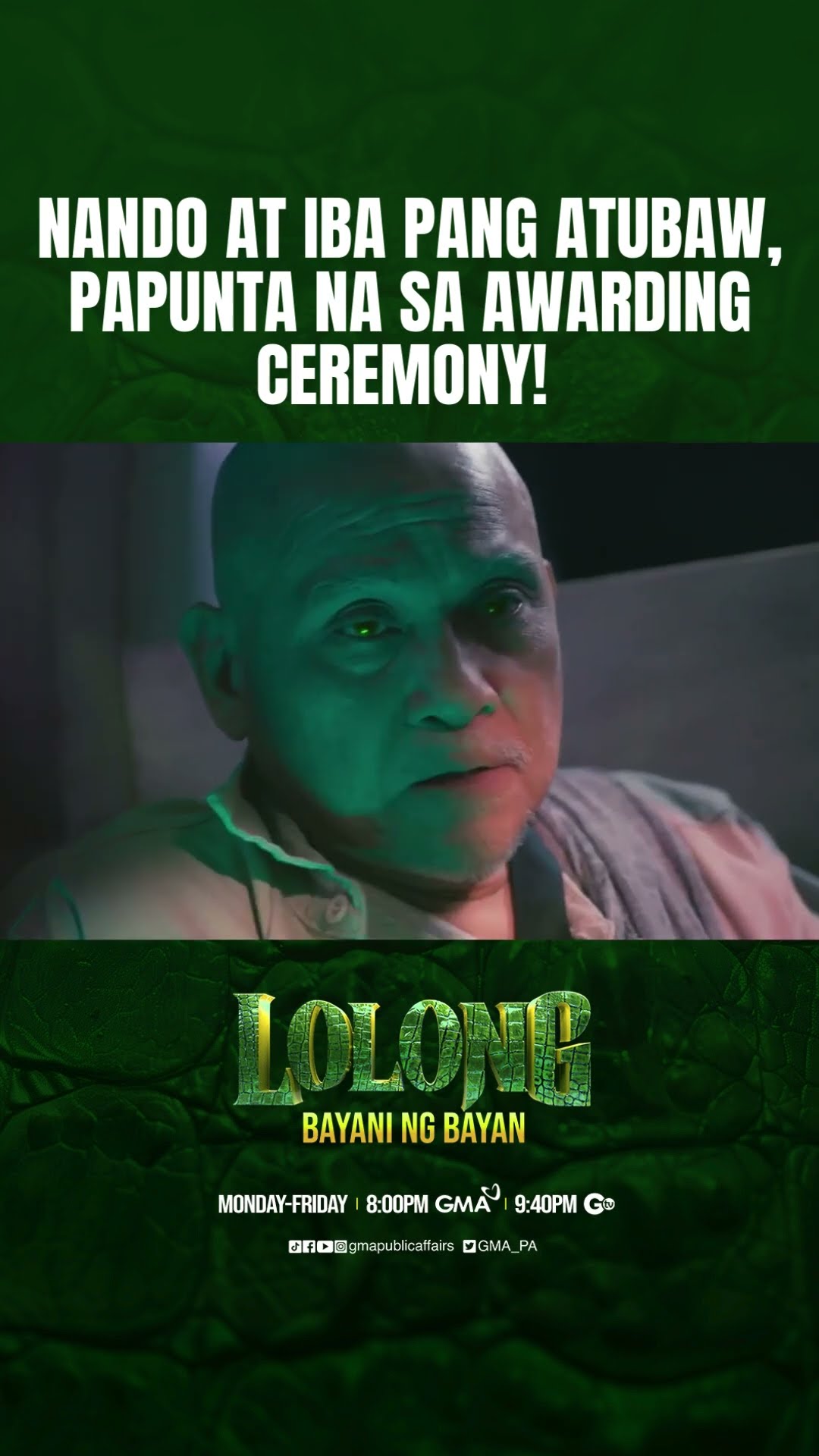 Nando at iba pang Atubaw, papunta na sa awarding ceremony! | Lolong 2