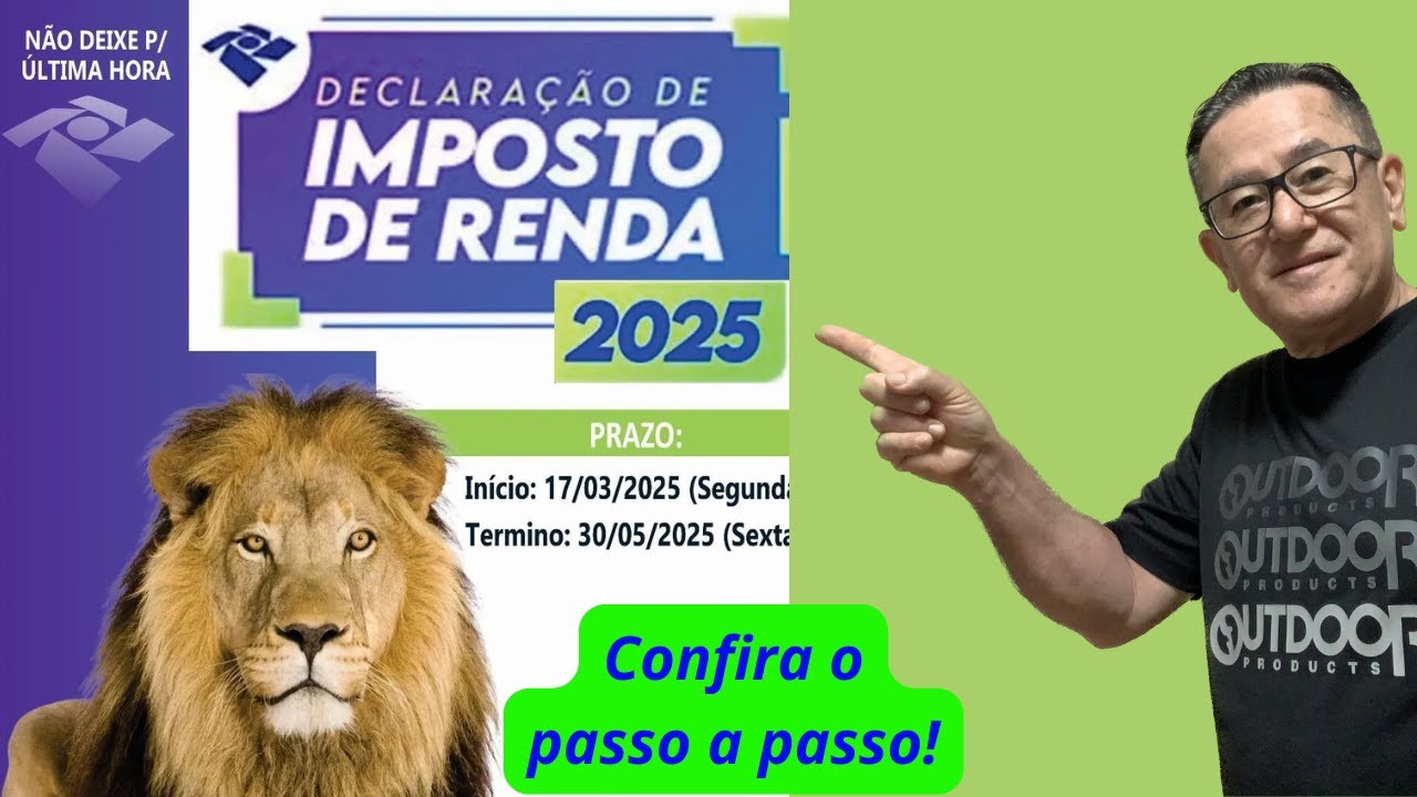 Declaração de Imposto de Renda 2025 Passo a Passo! - YouTube