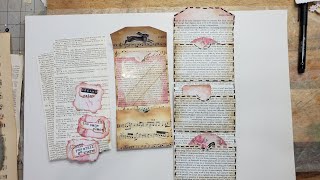 Junk Journal ~ Using Up Book Pages  Ep 6 Easy Drop-Down Envelopes in Junk Journals The Paper Outpost