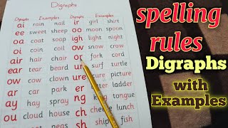 Digraphs with Examples | consonant digraphs | English reading rules