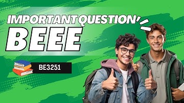 BE3251|Basic electrical and electronics engineering 👍🏻📗(BEEE) |important questions| Anna University