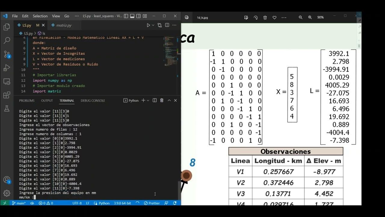 Ajuste por Mínimos Cuadrados con Python - Bucles de Nivelación ...