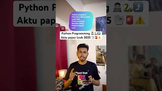 Python Programming Aktu One Shot ❌🤯| Important Questions, PYQ 📑✅