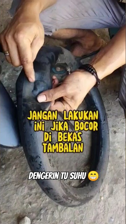 cara atasi ban bocor dibekas tambalan lama.