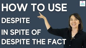 How to Use Despite vs. In spite of vs. Despite the fact that - with a HANDOUT!