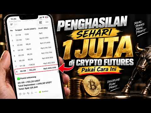 Penghasilan Sehari 1 Juta di CRYPTO FUTURES Pakai Cara Ini