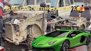 Lamborghini banane ki Leye pura car Cutting Kar deya😯🔥 #jhautomotivegarage