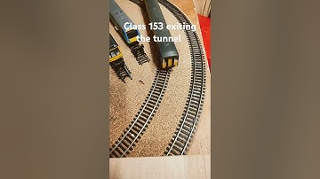 Class 153 exiting the tunnel #class153 #hornbyrailways #oogauge #modelrailway