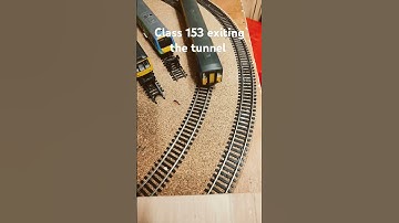 Class 153 exiting the tunnel #class153 #hornbyrailways #oogauge #modelrailway
