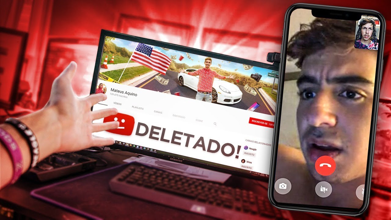 Ele Pensou Que O Canal Dele Foi Deletado Youtube 