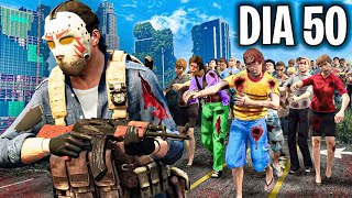 Sobreviví 50 DÍAS a un Apocalipsis Zombie 😰Gta RP