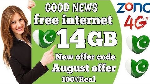 How to use Free Internet Zong Sim 2019 || 14 August Offer 2019