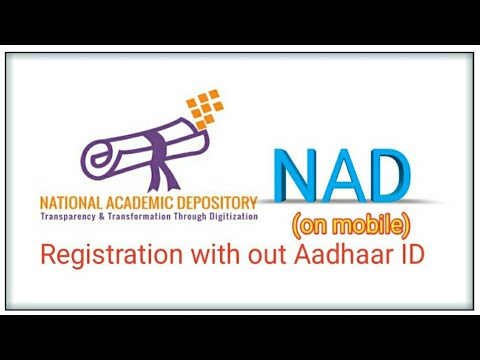 How to register on NAD without Aadhaar ID by using mobile.