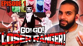 NEW ANIME ABOUT EVIL POWER RANGERS!? | GO GO LOSER RANGER Episode 1 REACTION