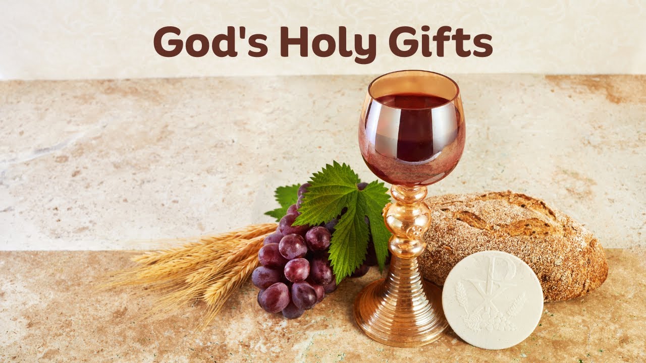 God's Holy Gifts A Communion Song with lyrics by Dan Schutte YouTube