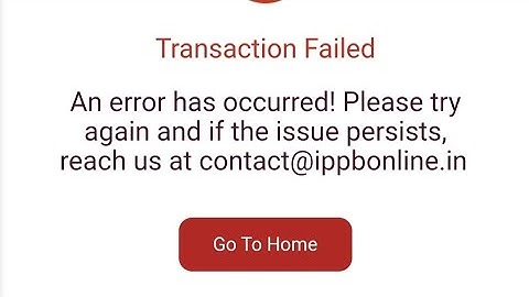 Ippb | An error has occured! Please try again | IPPB App Fix An error has occurred Problem Solve