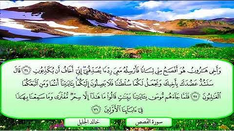 سورة القصص الشيخ خالد الجليل  تلاوة خاشعة جودة عالية جدا