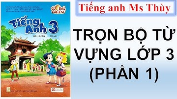 TRỌN BỘ 84 TỪ VỰNG TIẾNG ANH LỚP 3 (Sách mới)- Tập 1- Global success