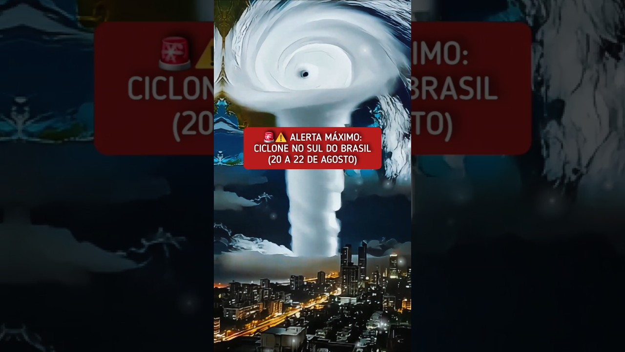 🚨CICLONE EXTRATROPICAL HOJE: Cidades Atingidas no RS e SC ⚠️ #shorts #cicloneextratropical