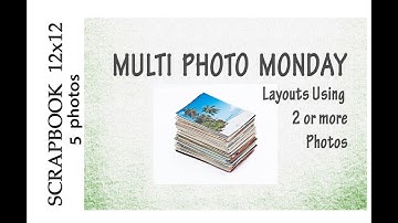 Scrapbook layout using 5 photos / MULTI PHOTO MONDAY #4 / paige evans/inks