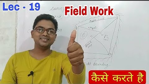 Surveying Field Works, Base line, tie line, check line, Main line, Survey station, Control point