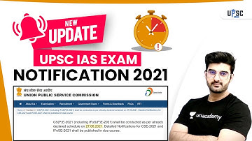 New Update on UPSC IAS Exam Notification 2021 with Sumit Rathi Sir