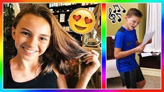 IS KAYLA'S HAIR SCHOOL APPROVED? | TYLER STARTS SINGING LESSONS | We Are The Davises