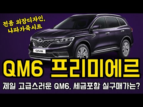 QM6 2022 최고등급 프리미에르등급의 구성과 세금포함 실구매 가격은 LPE 가솔린 연비 