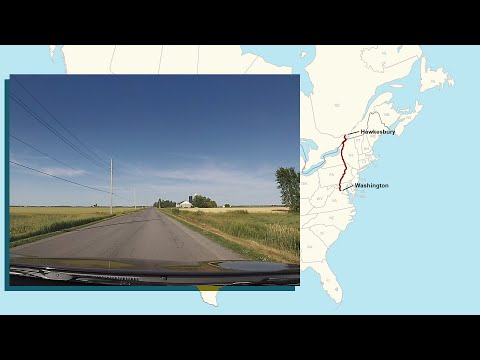 Herndon, VA to Hawkesbury, ON: A Complete Real Time Road Trip.