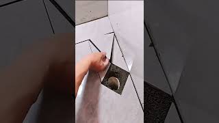 Floor drain tile laying: precise alignment waterproof finish process 🚿🔧