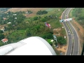 Aerial View of Periyar River & Landing at Kochi Airport