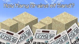 How Many Grains of Sand are in a Desert Superflat World?