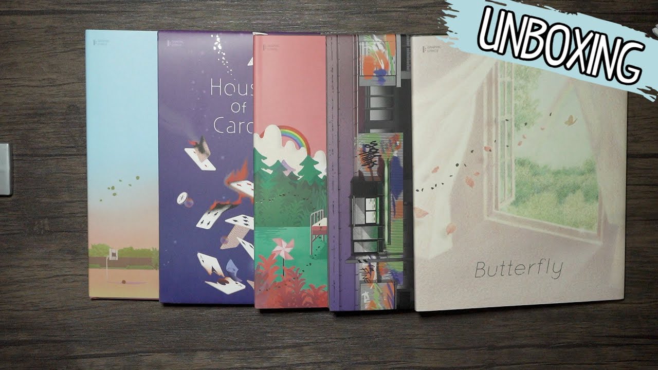 Unboxing + Flip Through of BTS 'Graphic Lyrics Special Package' [Vol. 1-5]  | JAEKPOP