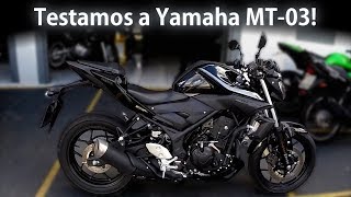 Spitão e Patroa TESTANDO a Yamaha MT-03! To XONADO e agora!? 😍 | Vlog de Moto