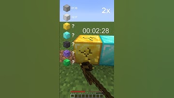 How Long Does It Take To Break Blocks With Wooden Pickaxe #shorts #minecraft