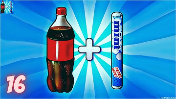 Drop And Explode: Soda Geyser - Coca cola and mint | Walkthrough  Part 16 | Android And iOS Gameplay