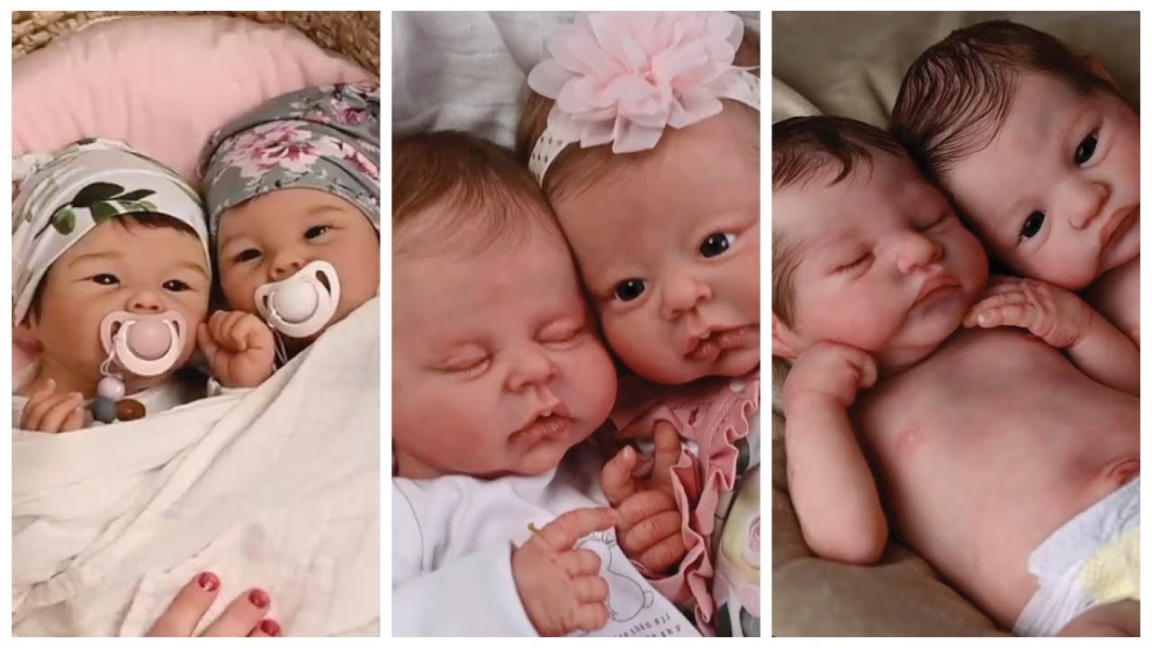 Twins!! Adorable Silicone Reborn Baby Twins and Triplets #reborn #siliconebaby #dolls #rebornmommy