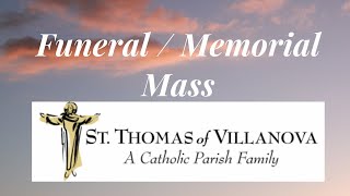 01-03-2025 - 10:00 am Funeral Mass - Carole Parsons