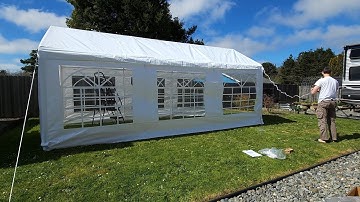 OUTDOOR Party Tent QUICK assembly and review