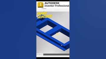 Frame generate #autodeskinventor #autodeskinventortutorial #inventor2025 #inventortips #frame